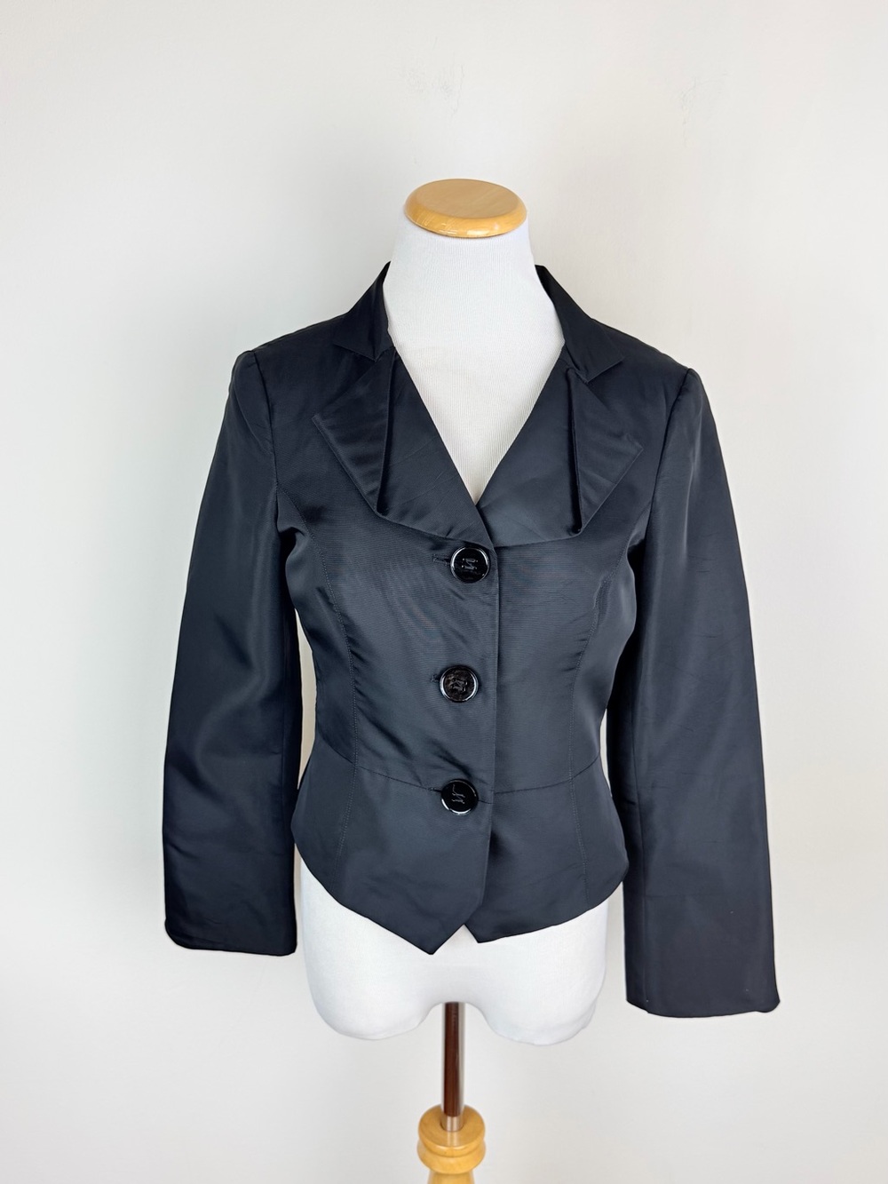 Max Mara Max & Co Vintage Black Blazer Jacket Made in Italy Size 4